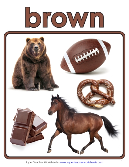 Brown - Photo Anchor Chart (Brown) Brown - Photo Anchor Chart (Brown)