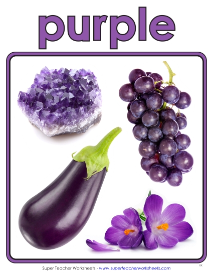 Purple - Photo Anchor Chart (Purple) Purple - Photo Anchor Chart (Purple)