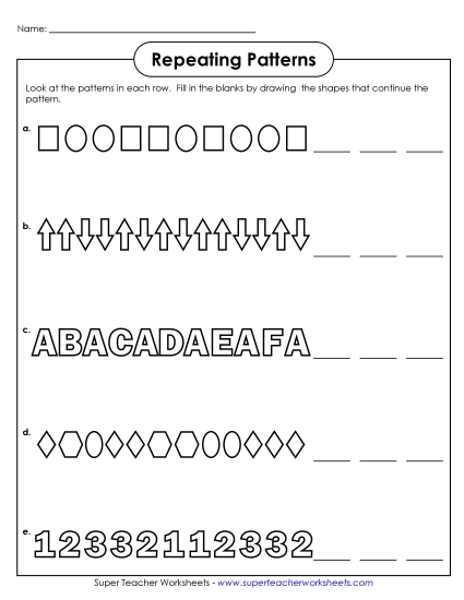 Intermediate (2-3) - Picture Patterns (Intermediate)