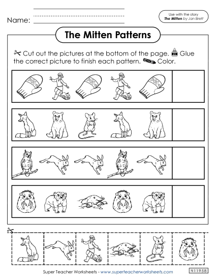 Cut-and-Glue Activities - Picture Patterns Cut-and-Glue Activities - Picture Patterns