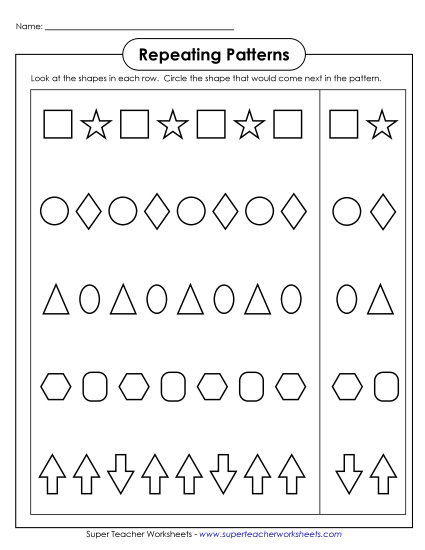 Basic (K-2) - Picture Patterns (Very Basic) Basic (K-2) - Picture Patterns (Very Basic)