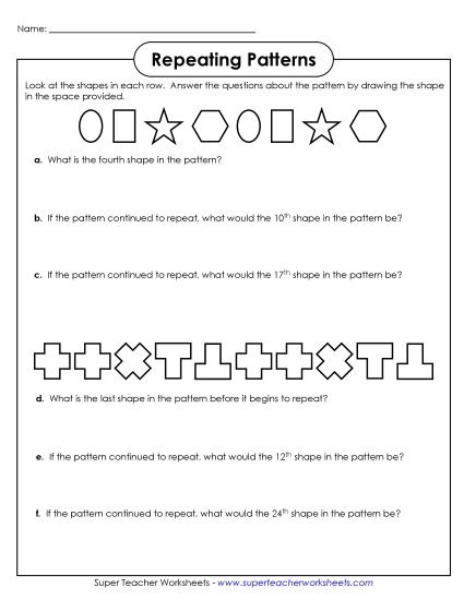Intermediate (2-3) - Picture Patterns with Questions