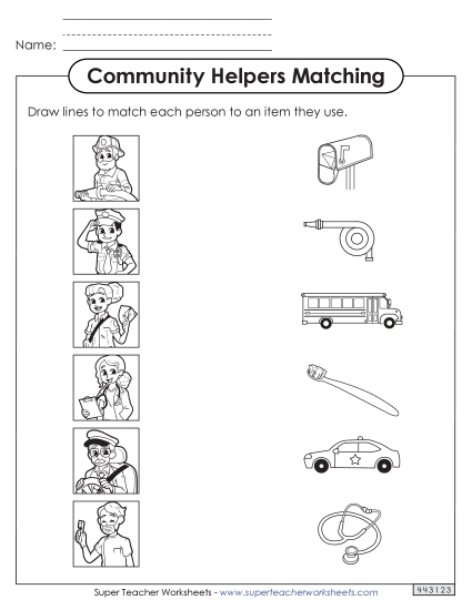 Matching Worksheets - Picture-to-Picture Matching Worksheet 1 Matching Worksheets - Picture-to-Picture Matching Worksheet 1