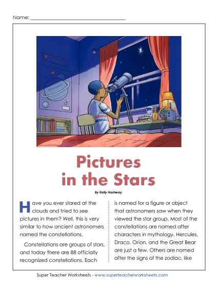 Nonfiction Articles - Pictures in the Stars