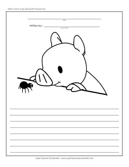 Story Pictures - Pig and Spider Story Pictures - Pig and Spider