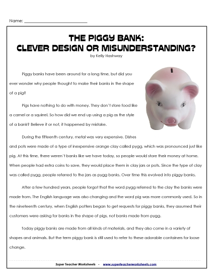 Nonfiction Articles - Piggy Banks Nonfiction Articles - Piggy Banks