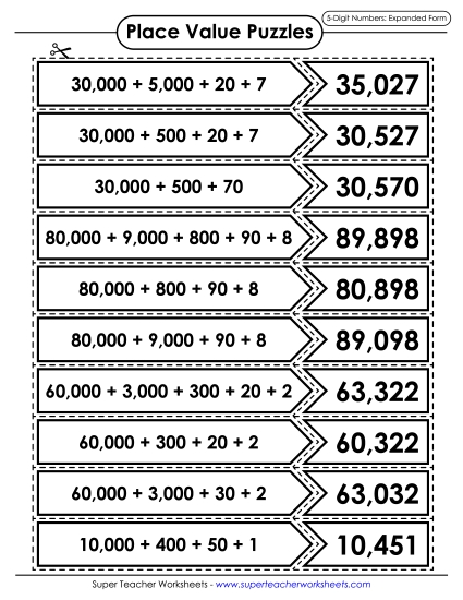 Place Value (5-Digit)