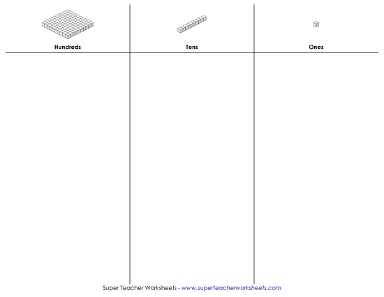 Place Value - Place Value Mat (3-Digit) Place Value - Place Value Mat (3-Digit)