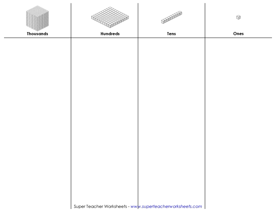 Place Value - Place Value Mat (4-Digit)