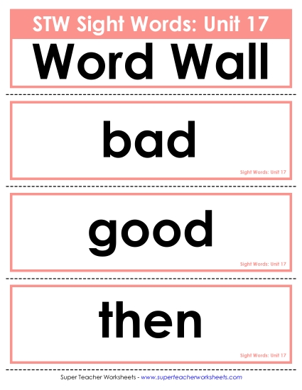Reading Practice Tools - Pocket Chart or Word Wall (Unit 17) Reading Practice Tools - Pocket Chart or Word Wall (Unit 17)