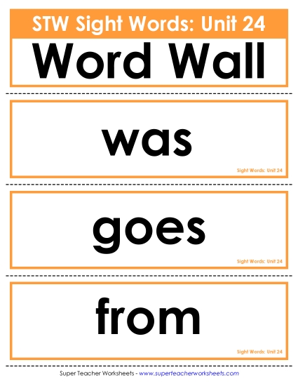 Reading Practice Tools - Pocket Chart or Word Wall (Unit 24) Reading Practice Tools - Pocket Chart or Word Wall (Unit 24)