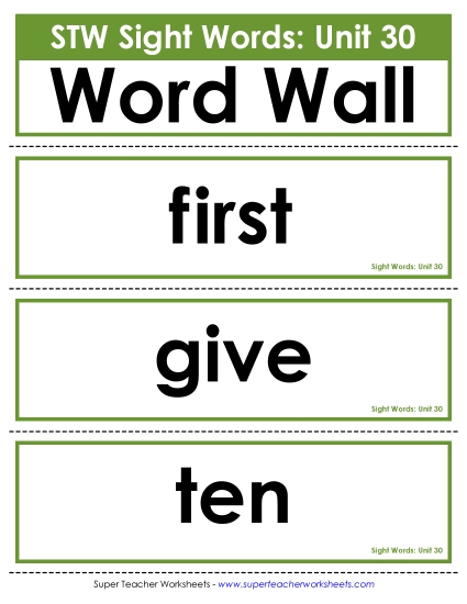 Reading Practice Tools - Pocket Chart or Word Wall (Unit 30) Reading Practice Tools - Pocket Chart or Word Wall (Unit 30)