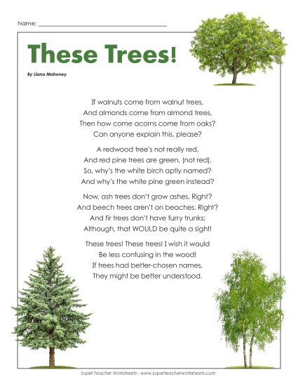 Poems - Poem: These Trees Poems - Poem: These Trees