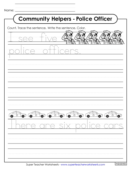 Trace & Write - Police Officer (Trace & Write)