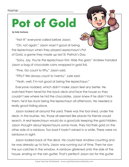 Reading & Writing - Pot of Gold Story