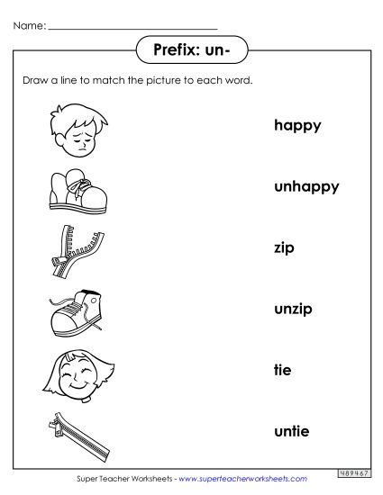 Prefixes - Prefixes Matching (un-) Prefixes - Prefixes Matching (un-)