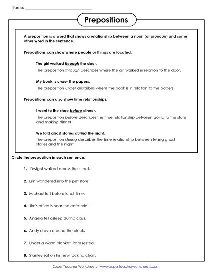 Level: Intermediate - Prepositions Level: Intermediate - Prepositions