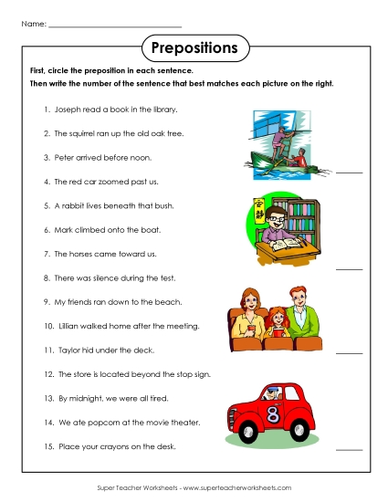 Level: Intermediate - Prepositions Worksheet