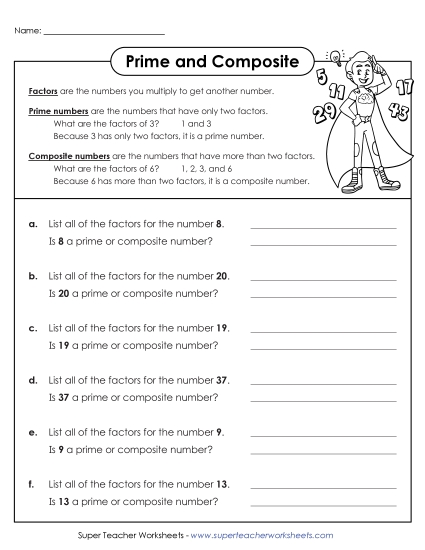 Prime & Composite - Prime & Composite Numbers 2