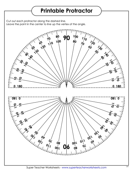 Printable Protractor - Printable Protractor