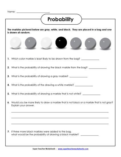 Probability Marbles (Basic) Probability Marbles (Basic)