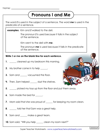 Pronouns <i>I</i> and <i>Me</i> - Pronouns: I and Me (Basic) Pronouns <i>I</i> and <i>Me</i> - Pronouns: I and Me (Basic)