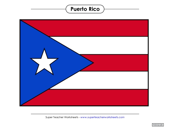 Flag - Puerto Rico Flag (Full Color)