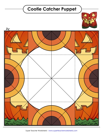 Fortune Tellers Cootie Catchers - Pumpkin Cootie Catcher Fortune Tellers Cootie Catchers - Pumpkin Cootie Catcher