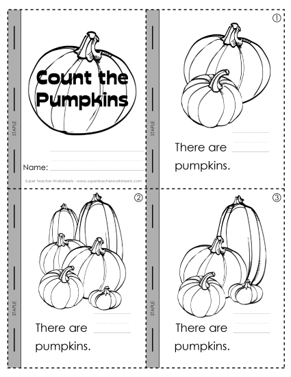 Mini-Books - Pumpkin Counting Mini-Book