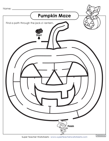 Puzzles - Pumpkin Maze (Easy)