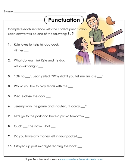 Periods, Question Marks, Exclamation Points - Punctuation Marks (!) (.) (?) (,) Periods, Question Marks, Exclamation Points - Punctuation Marks (!) (.) (?) (,)