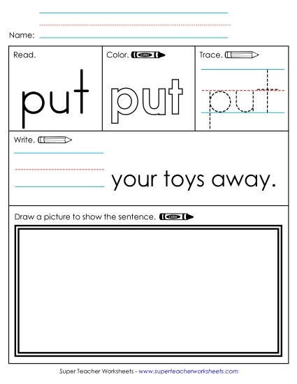 Individual Sight Words - Put (Sight Word) Individual Sight Words - Put (Sight Word)