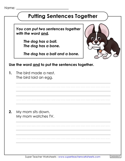Basic - Putting Sentences Together Basic - Putting Sentences Together