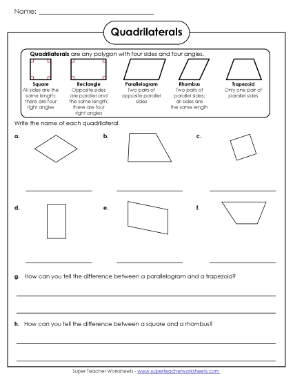 Quadrilaterals - Quadrilaterals