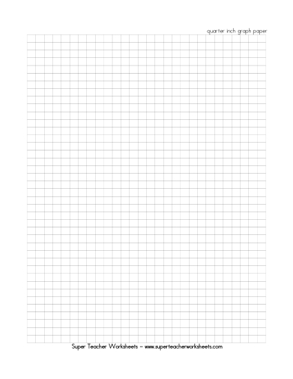 Printable Graph Paper - Quarter Inch Graph Paper Printable Graph Paper - Quarter Inch Graph Paper