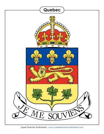 Flag and Coat of Arms - Quebec Coat of Arms (Full Colour) Flag and Coat of Arms - Quebec Coat of Arms (Full Colour)