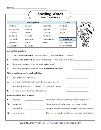Worksheets and Activities - Question Worksheet Worksheets and Activities - Question Worksheet