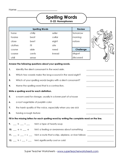 Worksheets - Question Worksheet (D-22) Worksheets - Question Worksheet (D-22)