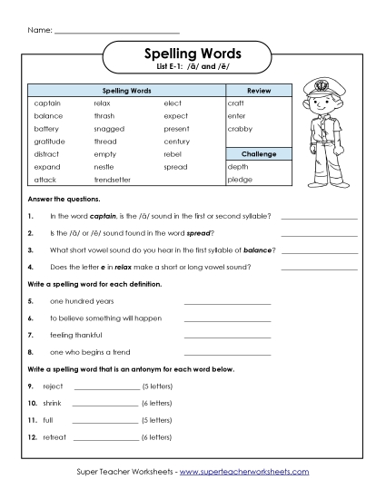 Worksheets and Puzzles - Question Worksheet (E-1) Worksheets and Puzzles - Question Worksheet (E-1)