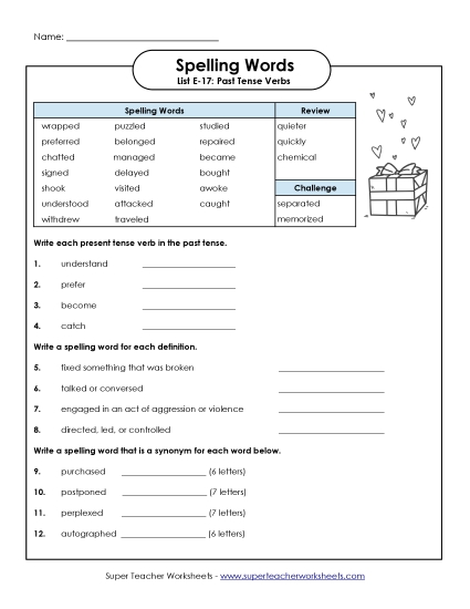 Printable Worksheets - Question Worksheet (E-17) Printable Worksheets - Question Worksheet (E-17)