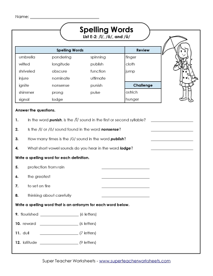 Worksheets and Puzzles - Question Worksheet (E-2) Worksheets and Puzzles - Question Worksheet (E-2)