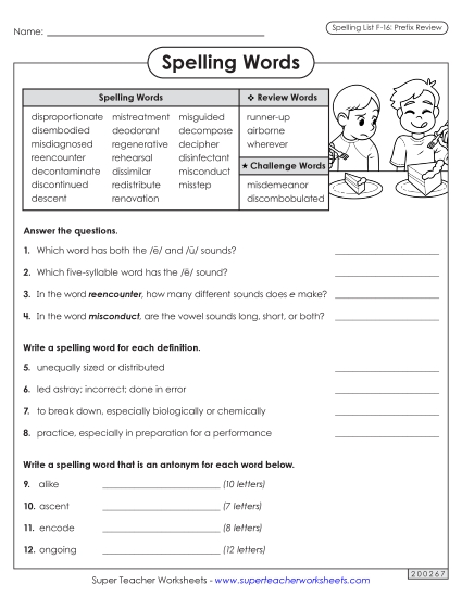 Worksheets and Puzzles - Question Worksheet (F-16) Worksheets and Puzzles - Question Worksheet (F-16)