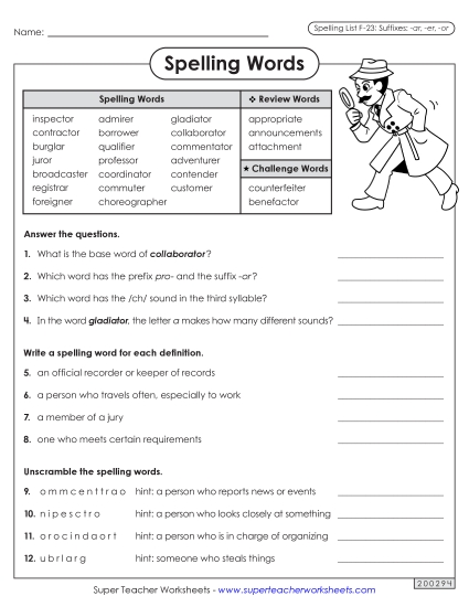 Worksheets and Puzzles - Question Worksheet (F-23) Worksheets and Puzzles - Question Worksheet (F-23)