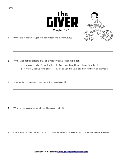 Chapters 1-5 - Questions for Chapters 1-5
