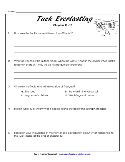Chapters 10 through 12 - Questions for Chapters 10-12