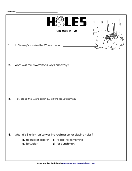 Chapters 14-20 - Questions for Chapters 14-20