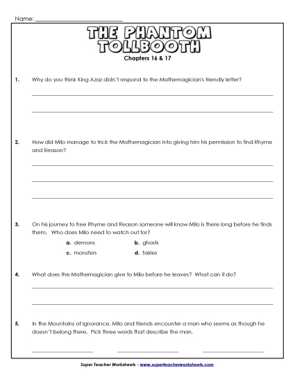 Chapters 16 & 17 - Questions for Chapters 16 - 17 Chapters 16 & 17 - Questions for Chapters 16 - 17