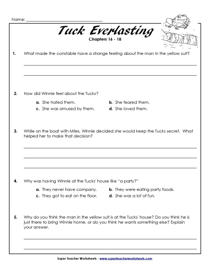 Chapters 16 through 18 - Questions for Chapters 16-18
