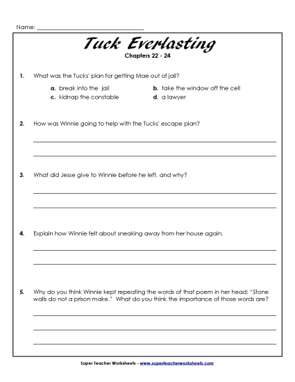 Chapters 22 through 24 - Questions for Chapters 22-24