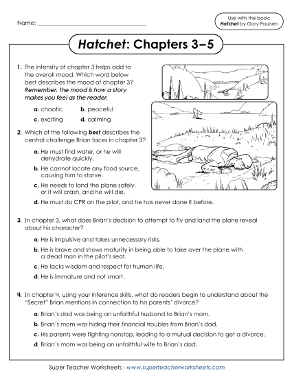 Chapters 3–5 - Questions for Chapters 3–5 (Printable PDF Worksheet)